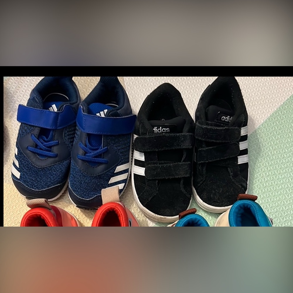 Little boy adidas shoes